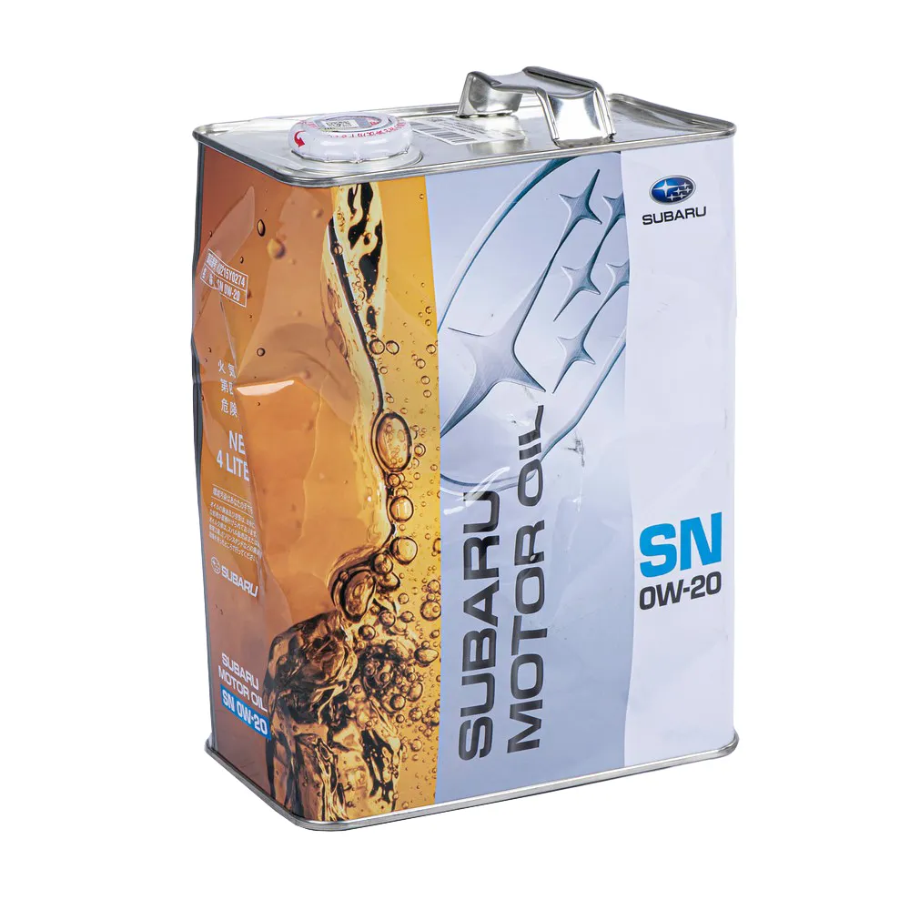 Масло моторное SUBARU MOTOR OIL SN 0W-20 синтетическое 4 л УЦЕНКА! K0215-Y0274-N4