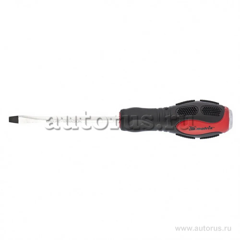 Ударная отвертка, SL6x100 мм, двухкомпонентная рукоятка, CrV MATRIX 19115 MATRIX 19115