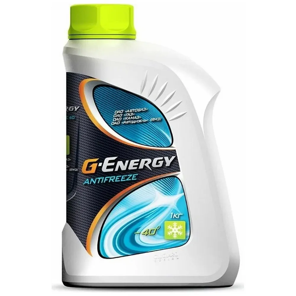 Антифриз G-Energy Antifreeze 40 готовый -40 зеленый 1 кг 2422210125