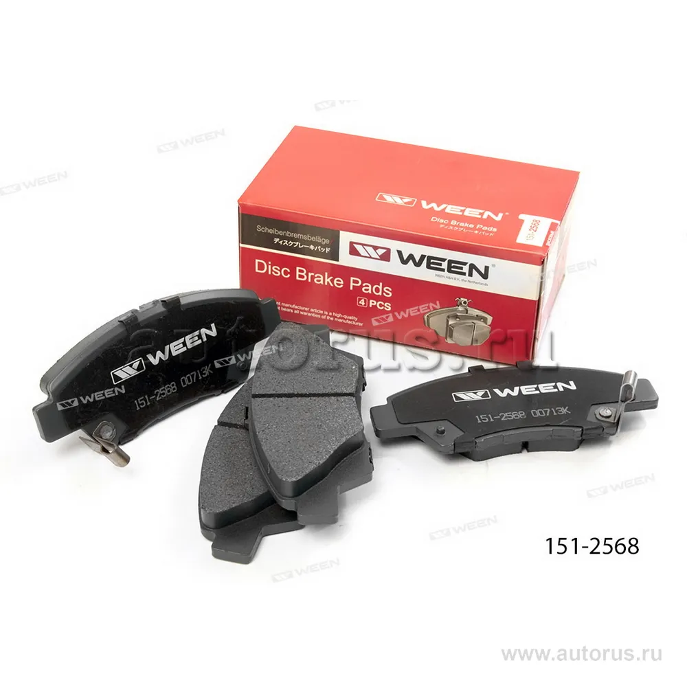 Тормозные колодки дисковые передние HONDA Insight, Jazz III (GE) WEEN 151-2568