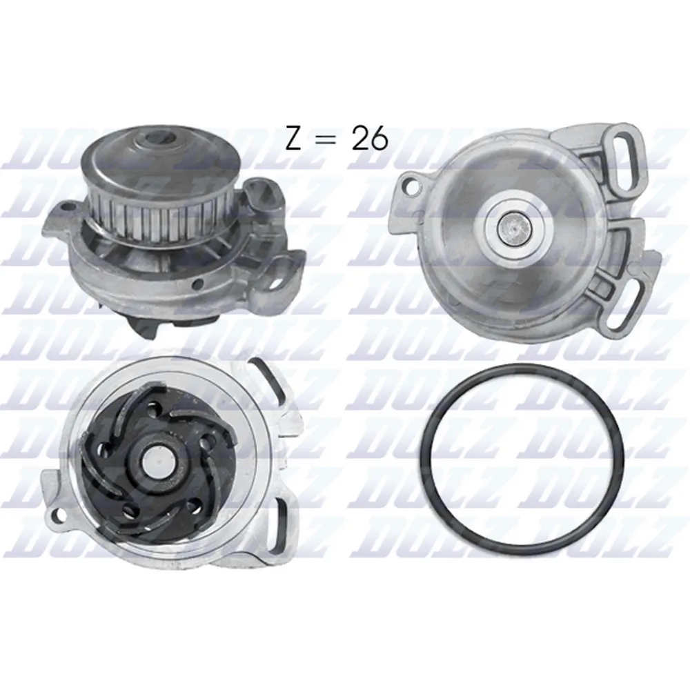 Помпа, водяной насос AUDI 80/90/100/VW Passat B2 all 5Cyl. DOLZ A-152