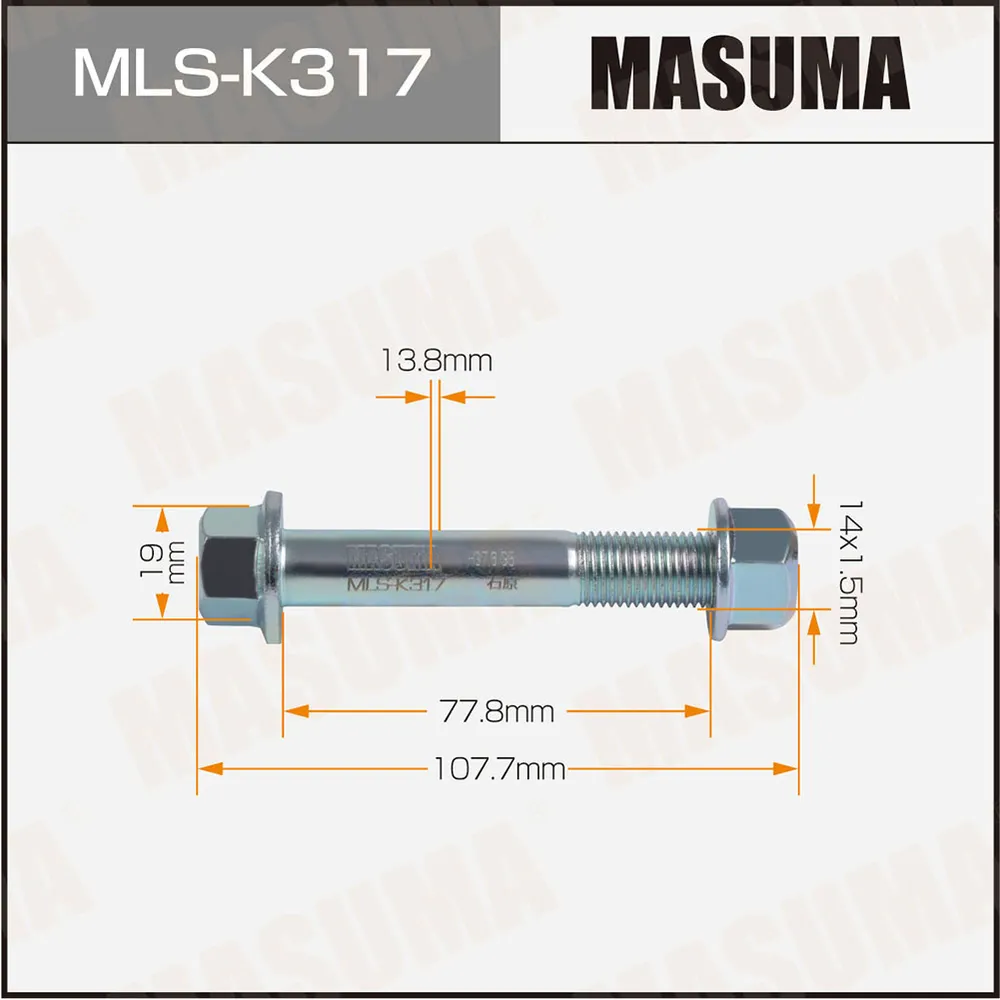 Болт подвески MASUMA Hyundai MASUMA MLSK317