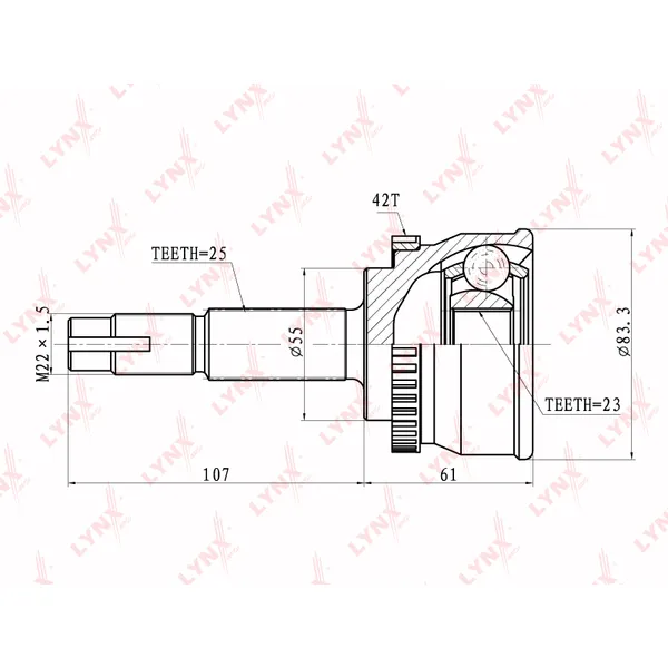 Шрус LYNXauto CO-5725A