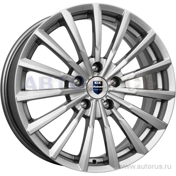 Диск литой R17 7J 5x114.3/67.1 ET38 КИК Акцент блэк платинум 10935
