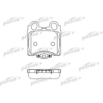 Колодки тормозные дисковые задн LEXUS: GS 97-05, IS 99-, SC 01- PATRON PBP1610