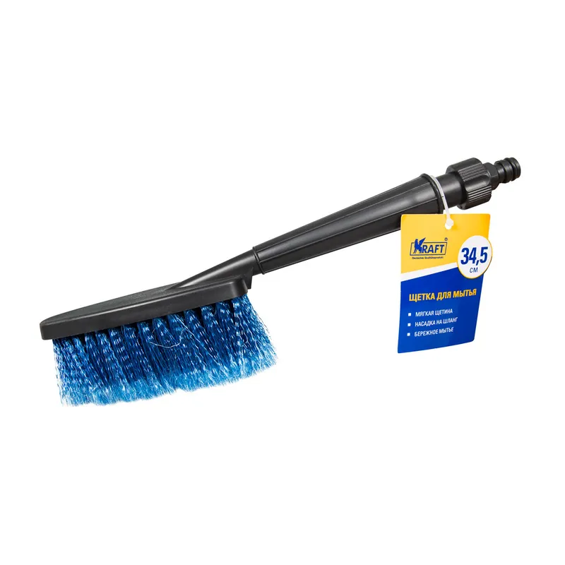 Щетка на шланг, с мягкой распушенной щетиной (34,5 см) KRAFT KT 830052