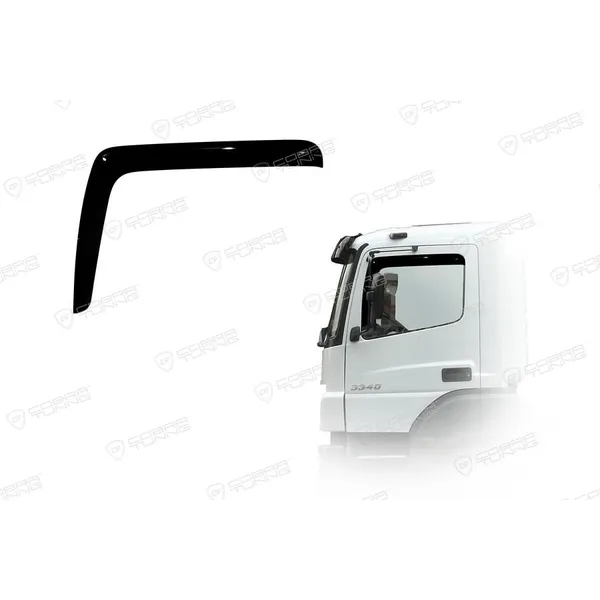 Дефлектора на окна Mercedes Benz Axor II 2005 (ДЛИННЫЙ)/KAMAZ 5490 деф.окон Cobra tuning M1005