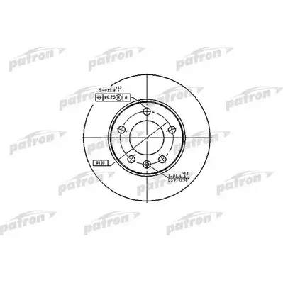 Диск тормозной задний AUDI: A2 02-05, A3 96-, TT 98-, SEAT: CORDOBA PATRON PBD2805