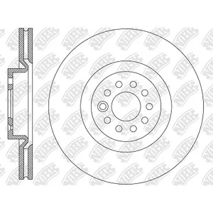 Диск тормозной VW TERAMONT 17- передний вент. D 335мм. NIBK RN2277