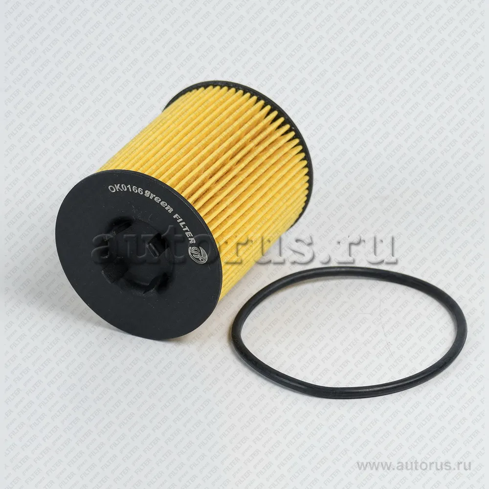 Фильтр масляный [Картридж] OPEL Astra G/Omega B/Vectra B/Vectra C/Zafira 94-> GREEN FILTER OK0166