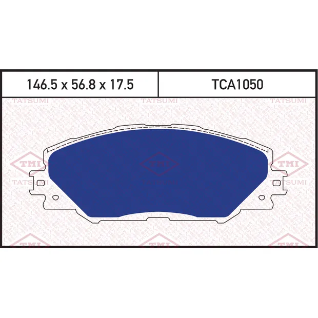 Колодки тормозные дисковые передние TOYOTA RAV4 06-> TATSUMI TCA1050