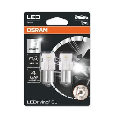 Лампа LED P21W 12 1,4W 12V BA15S BLI2 блистер 2 шт. OSRAM 7506DWP02B
