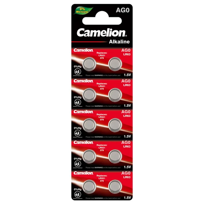 Батарейка алкалиновая Camelion Alkaline AG0 1,5V (10 шт) AG0-BP10(0Hg)