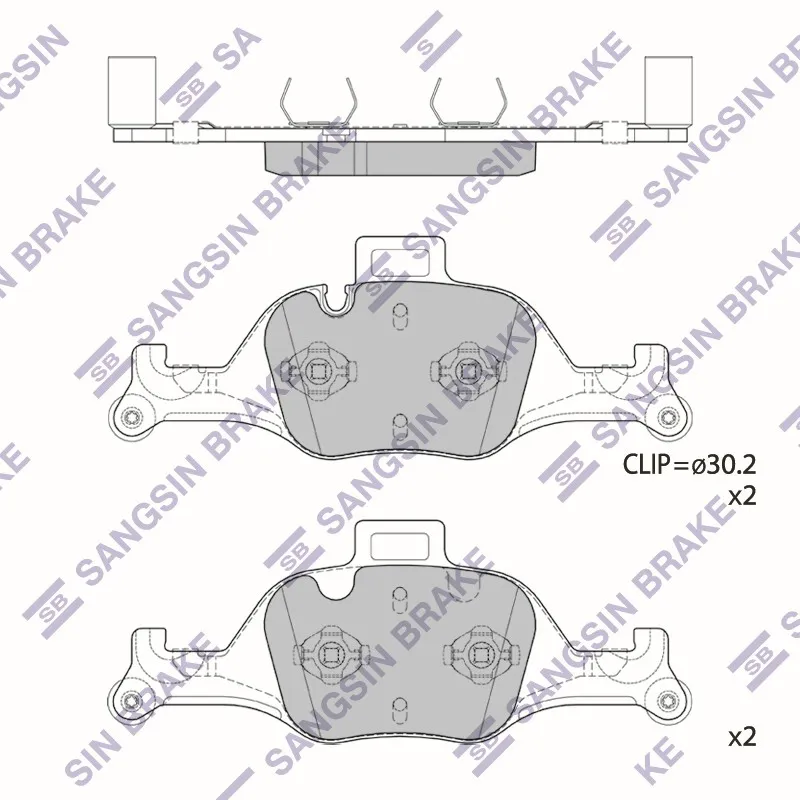 Колодки тормозные дисковые SANGSIN BRAKE SP2601