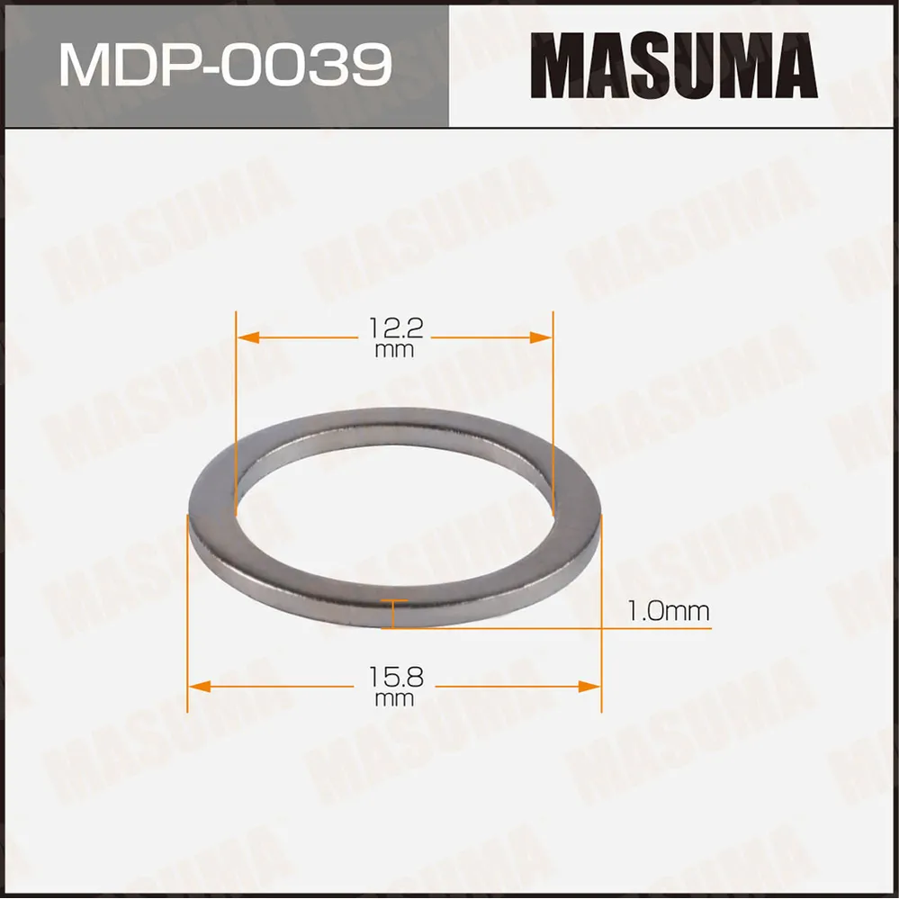 Шайба (прокладка) для болта маслосливного MASUMA MDP-0039