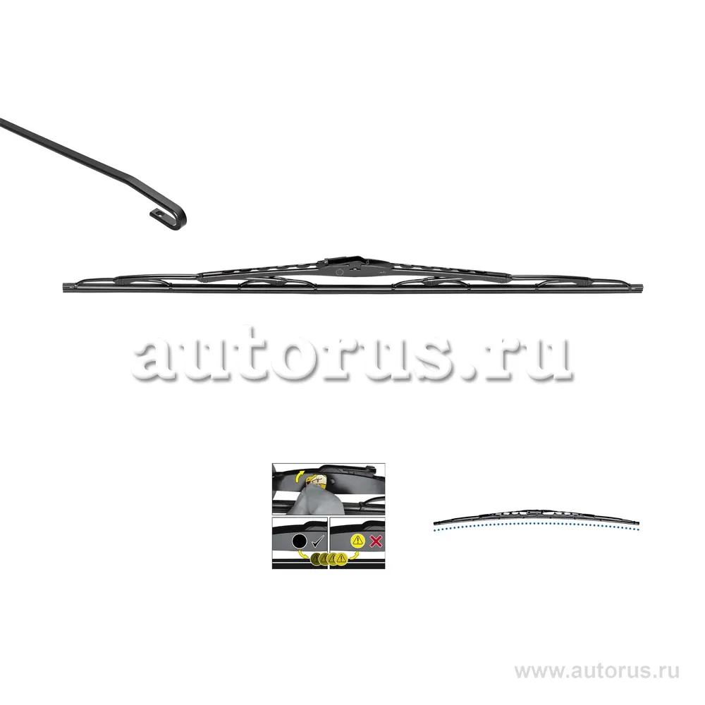 Щетка стеклоочистителя пассажирская мм 1 шт VALEO 574192