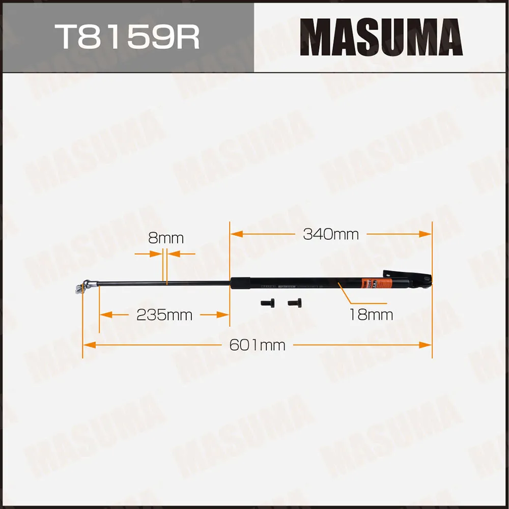 Упор багажника газовый MASUMA T8159R