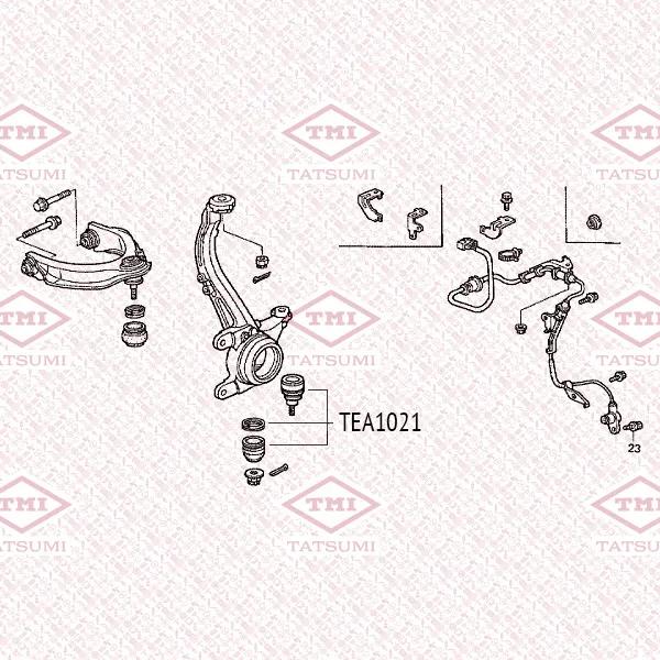 Опора шаровая нижняя L/R HONDA Accord 90-> TATSUMI TEA1021