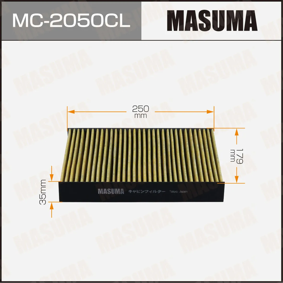 Фильтр салона MASUMA MC-2050CL