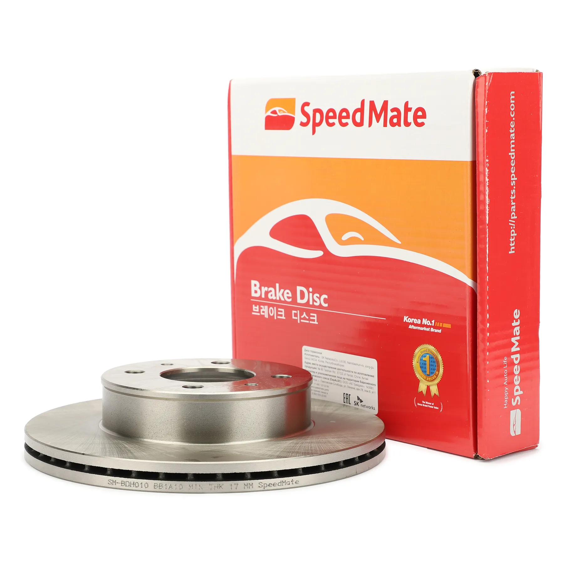 Диск тормозной передний HYUNDAI ACCENT (TAGAZ) SPEEDMATE SM-BDH010