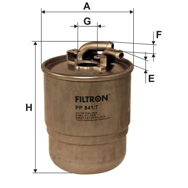 Фильтр топливный FILTRON PP841/7