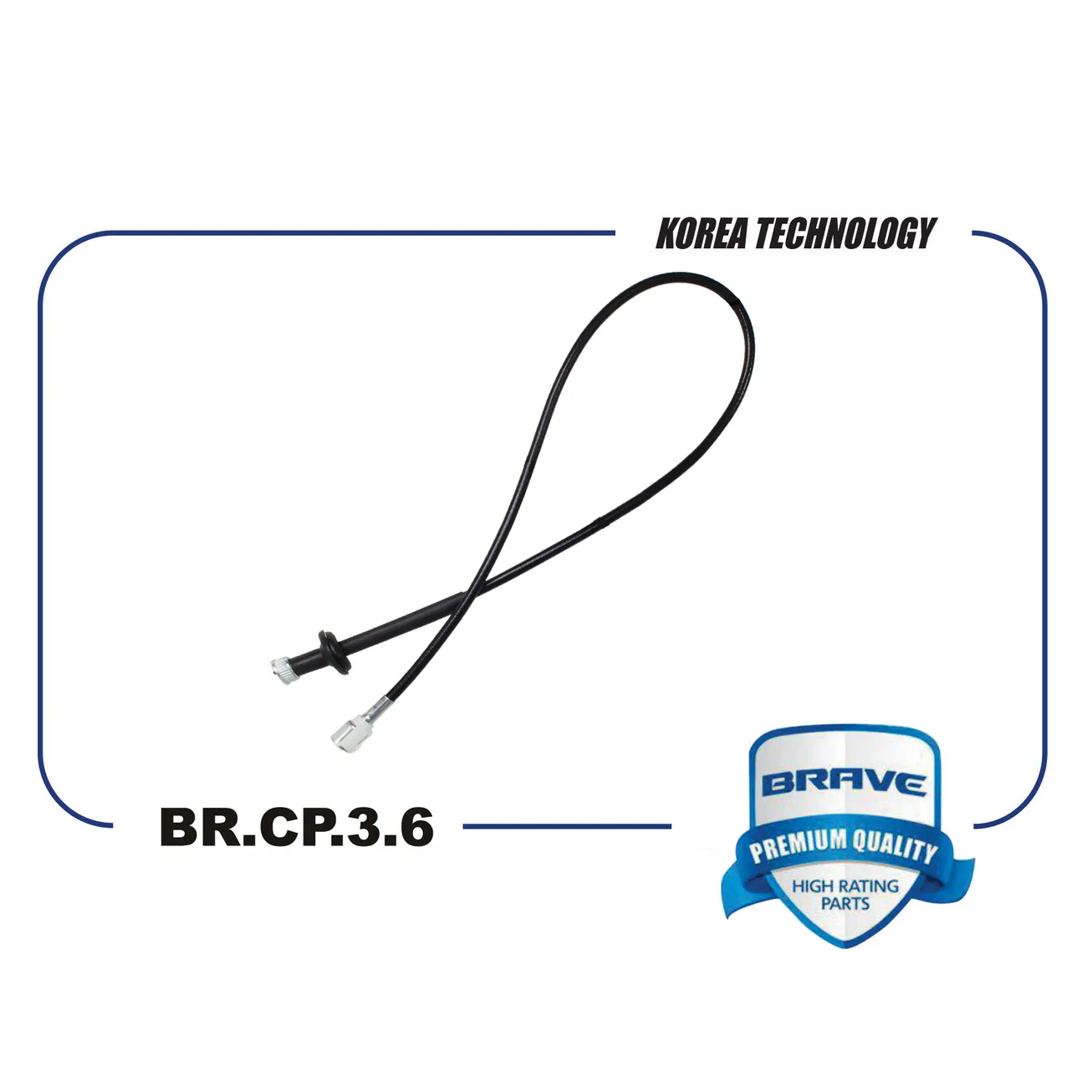 Трос спидометра BR.CP.3.6 96182117 Nexia 1.5 SOHC BRAVE BRCP36