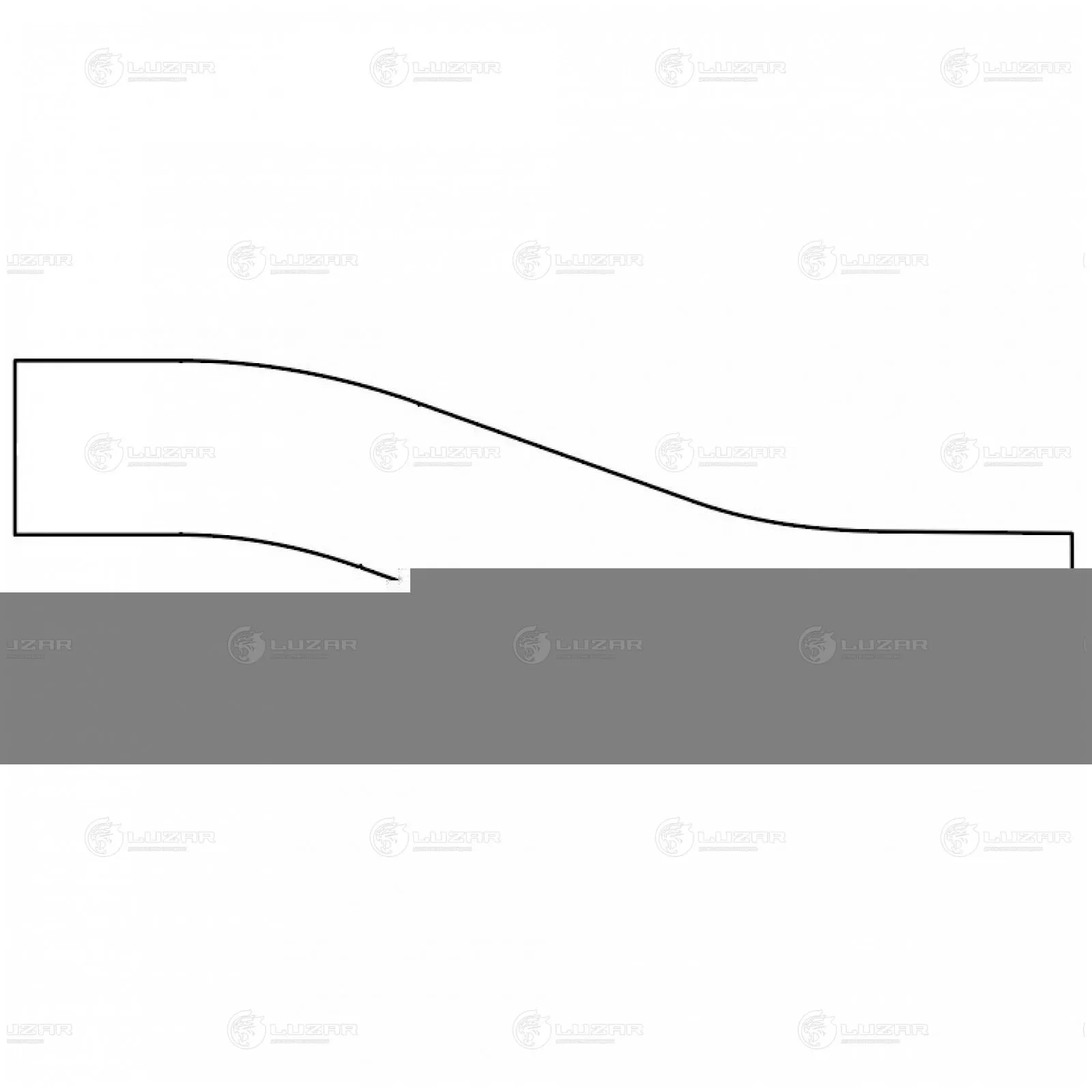Патрубок охл. нижн. коротк. (EPDM,1шт.) для Kia Optima (15-) 2.4i [G4KJ] LUZAR LPK 081204