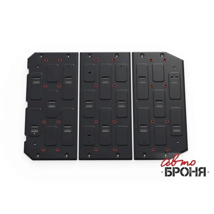 Защита АКБ + комплект крепежа, АвтоБроня, Сталь, Evolute I-Pro 2022- (3 ч) АВТОБРОНЯ 111.00603.1