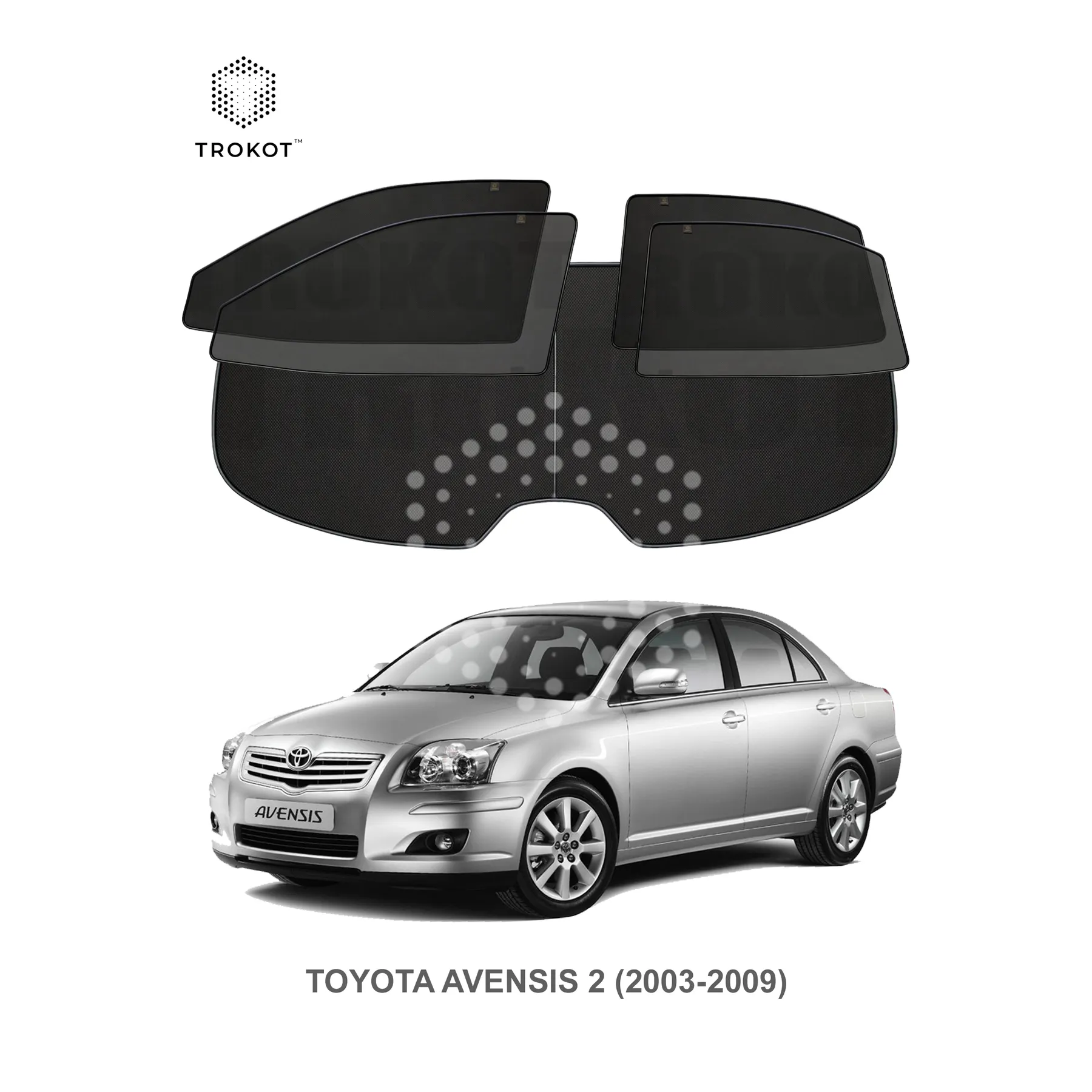 Полный комплект из 5 экранов Toyota Avensis (2) (2003-2009)