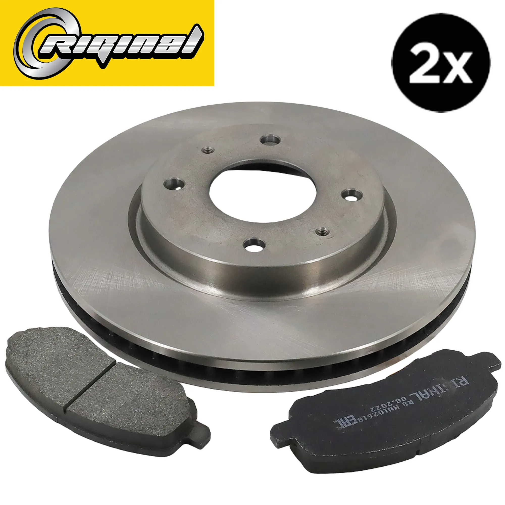 Диски тормозные с колодками передние комплект для а/м MITSUBISHI GALANT VI/LANSER RIGINAL RGDF4809KIT