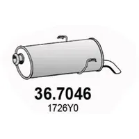 Глушитель задняя часть PSA 206 1.1-1.4-1.6 ASSO 367046