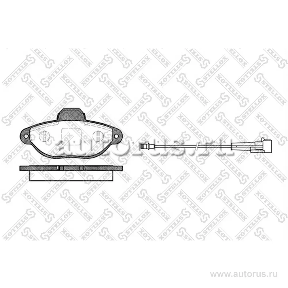 Колодки дисковые п. с антискрип. пл. Fiat Punto/Siecento, Lancia Y STELLOX 425 001B-SX
