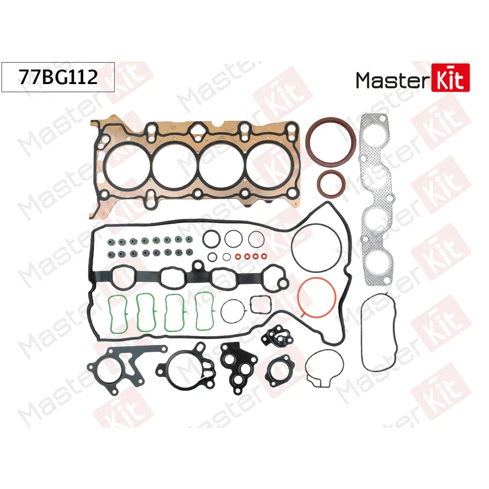 Комплект прокладок Mazda PEY5; PEX2; PEXL; PEY7. PEXB. PEY4 MASTERKIT 77BG112