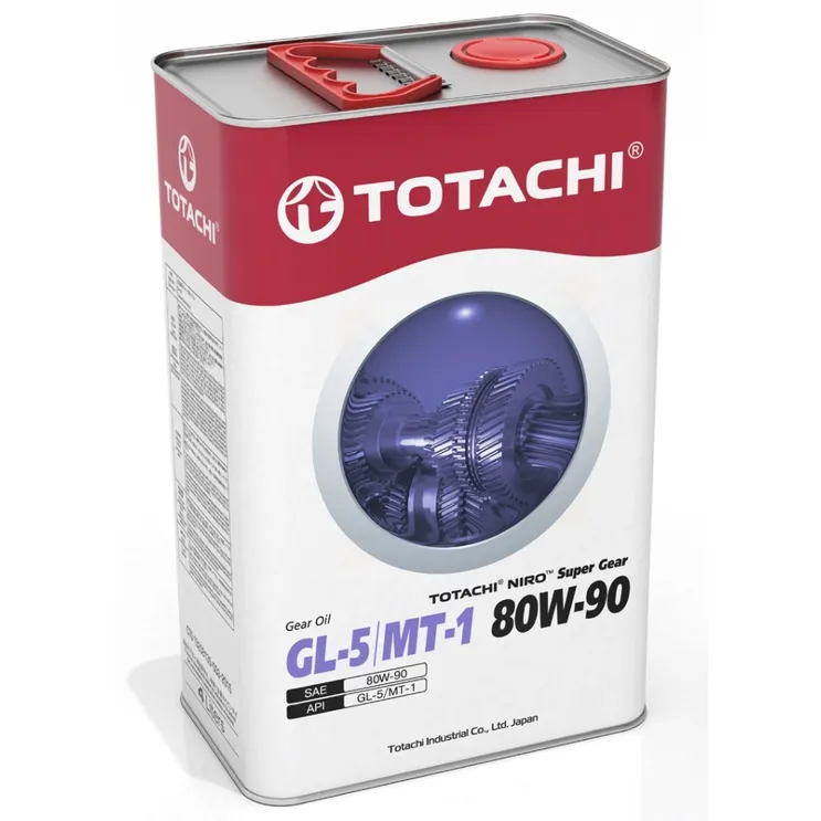Масло трансмиссионное TOTACHI NIRO Super Gear GL-5/MT-1 80W90 полусинтетическое 4 л 4589904921957