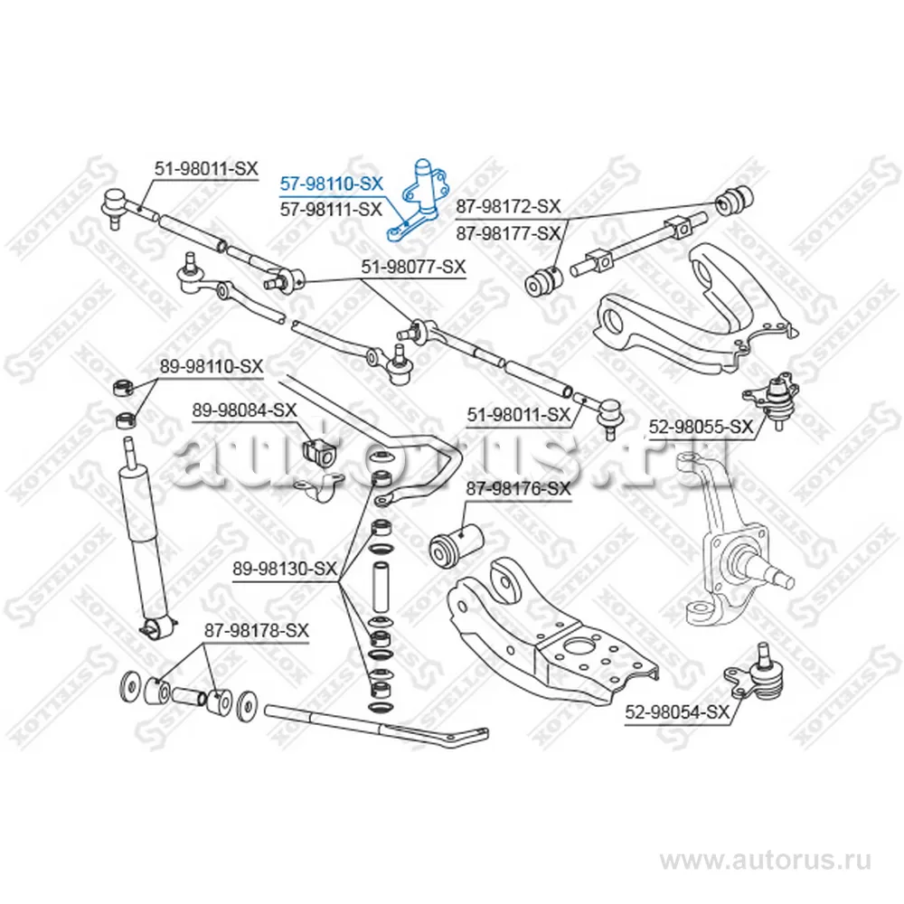 Рычаг маятниковыйToyota Hi-Lux LN145/LN STELLOX 5798110_SX