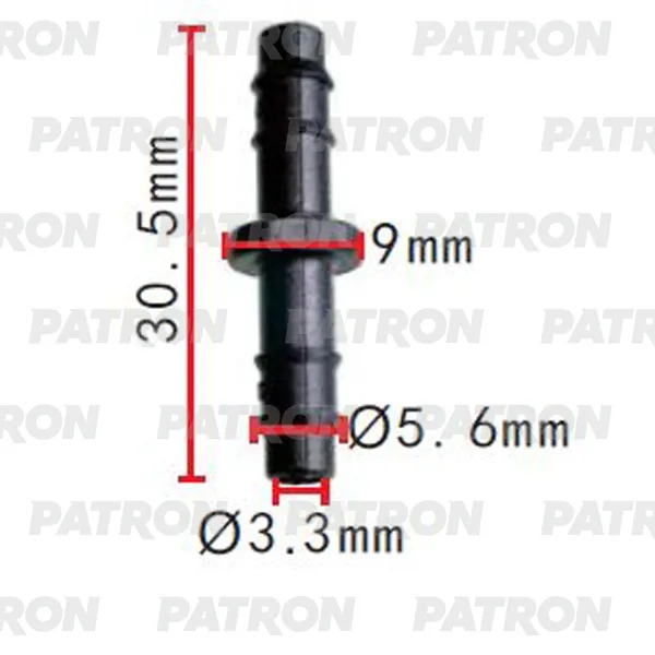 Тройник для Применяемость: Соединитель (двойник) 5.6x5.6mm PATRON P37-2129