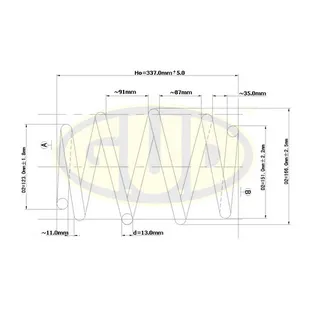 ПРУЖИНА ПЕР BMW E39 2.0i-3.0i 95> G.U.D GCS008428