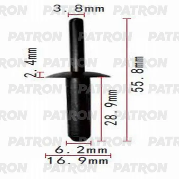 Заклепка Chrysler применяемость: заклёпка пластиковая PATRON P370766
