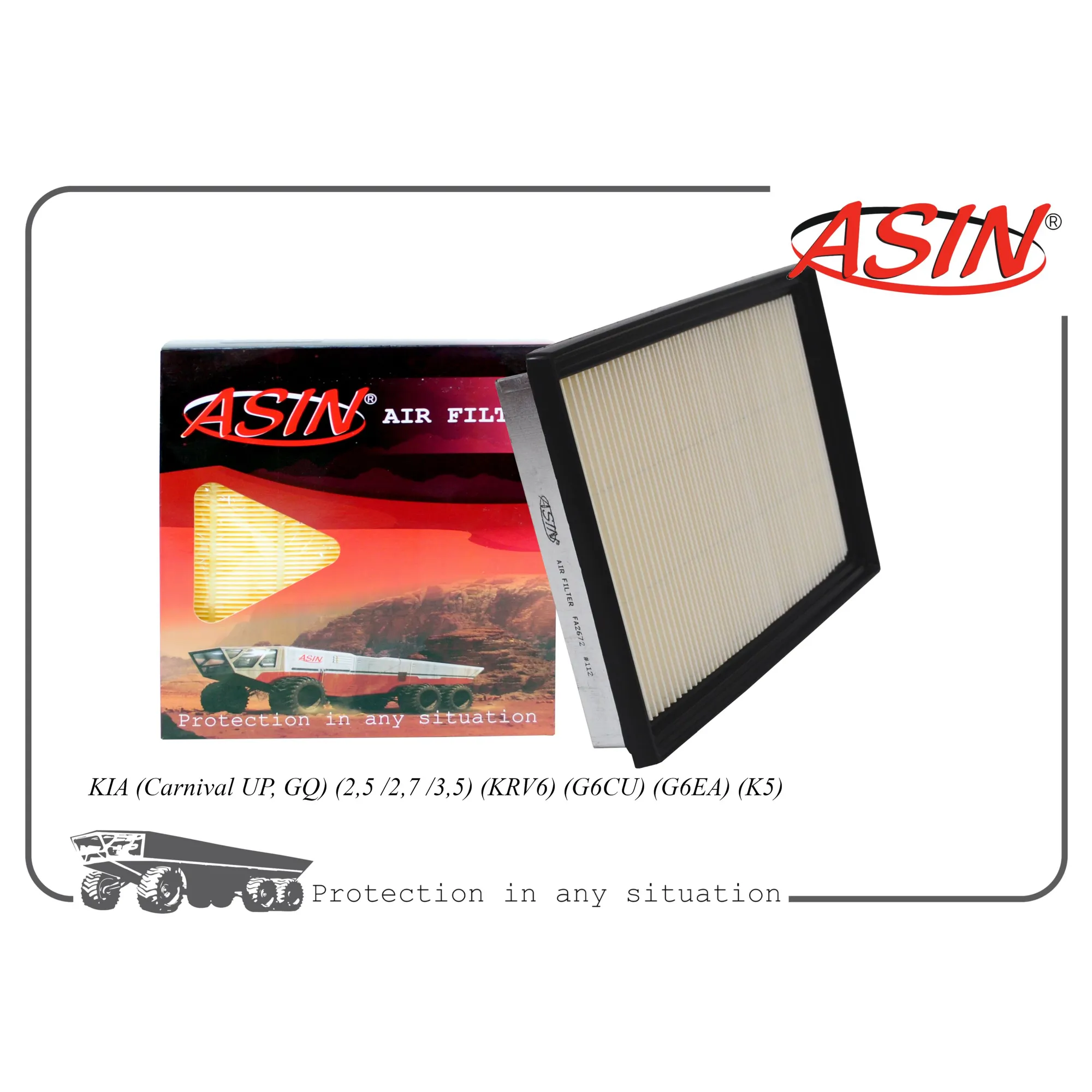 Фильтр воздушный 0K558-13-Z40/ASIN.FA2672 ASIN ASIN ASIN.FA2672