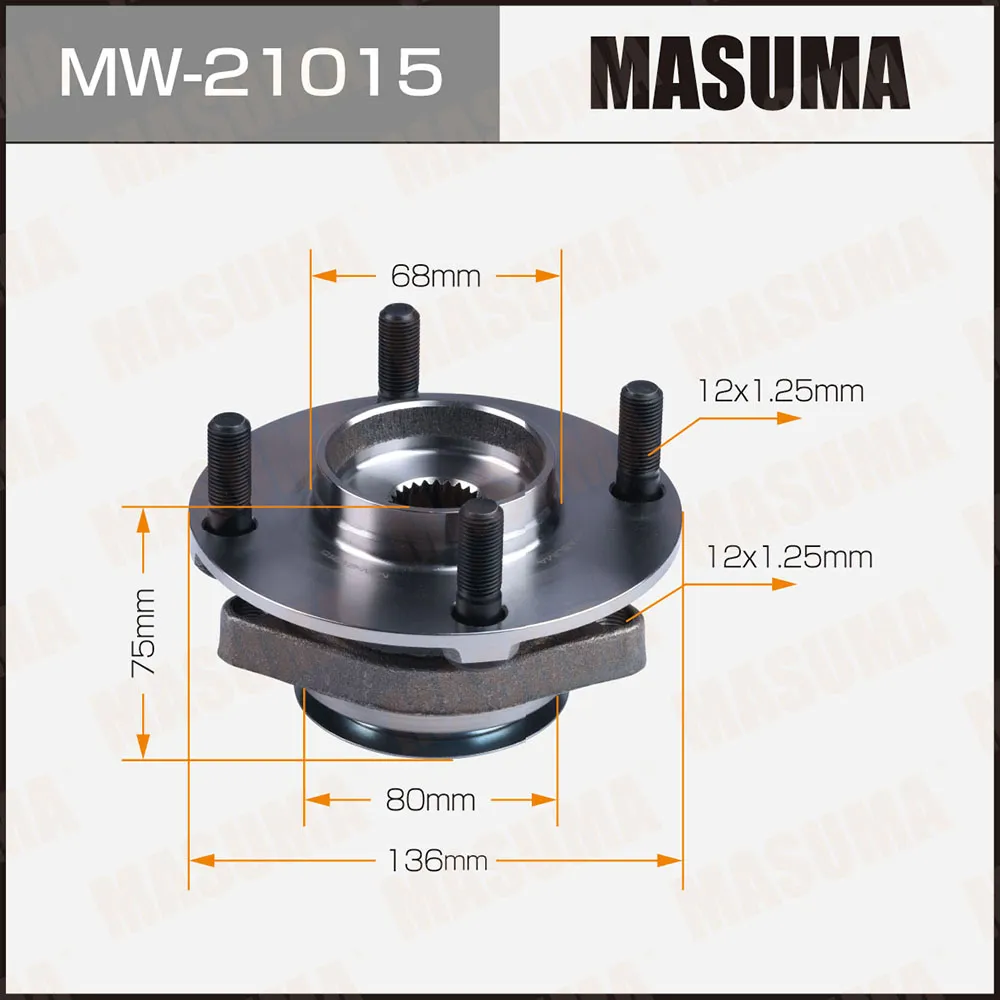 Ступица с подшипником NISSAN TIIDA/CUBE с АБС MASUMA MW21015