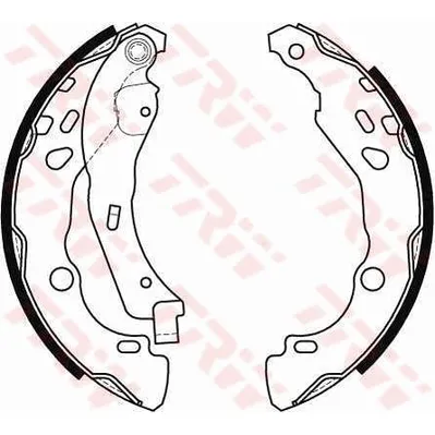 Колодки барабанные(бол.дляBOSCH) RENAULT Logan/Clio II TRW GS8455