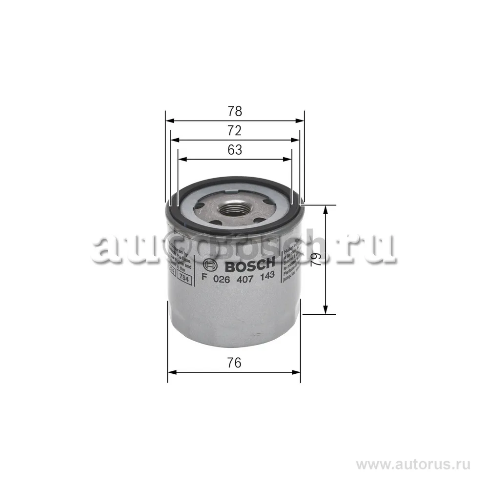 Фильтр масляный BOSCH F 026 407 143