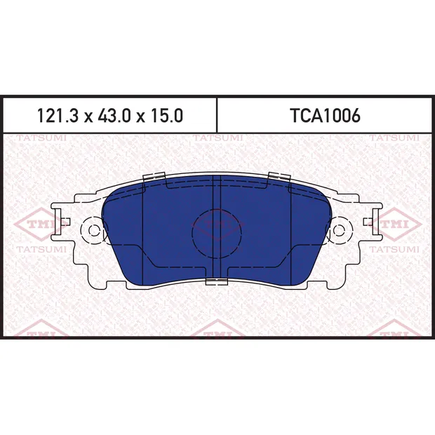Колодки тормозные дисковые задние LEXUS RX 15-> TATSUMI TCA1006