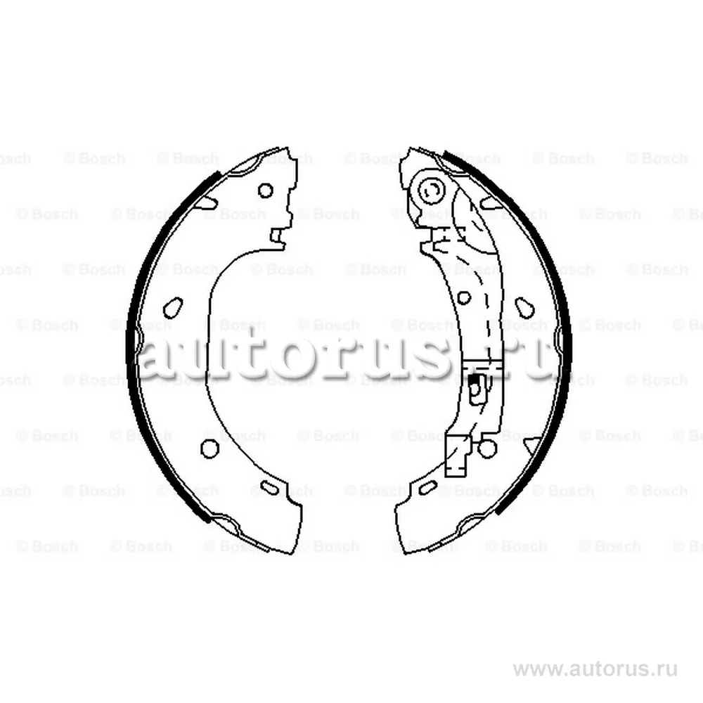 Колодки тормозные барабанные BOSCH 0 986 487 701