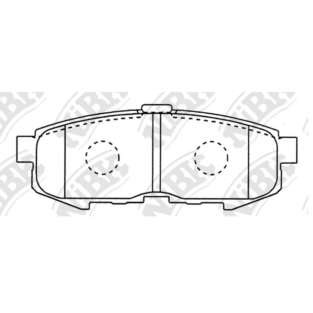 Колодки тормозные NIBK PN5807