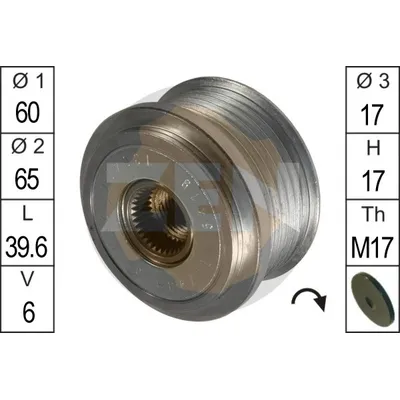 Шкив генератора MAZDA 626 ERA ZN5419