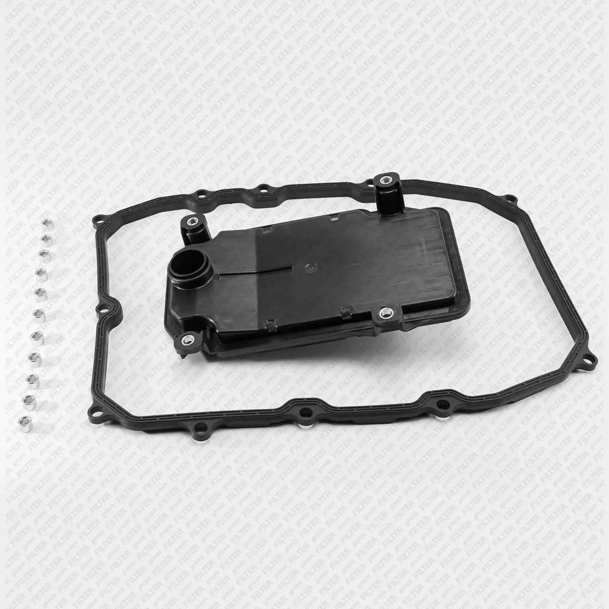 Фильтр АКПП с прокладкой AUDI Q7 09->VW Touareg 10-> GREEN FILTER AF0148