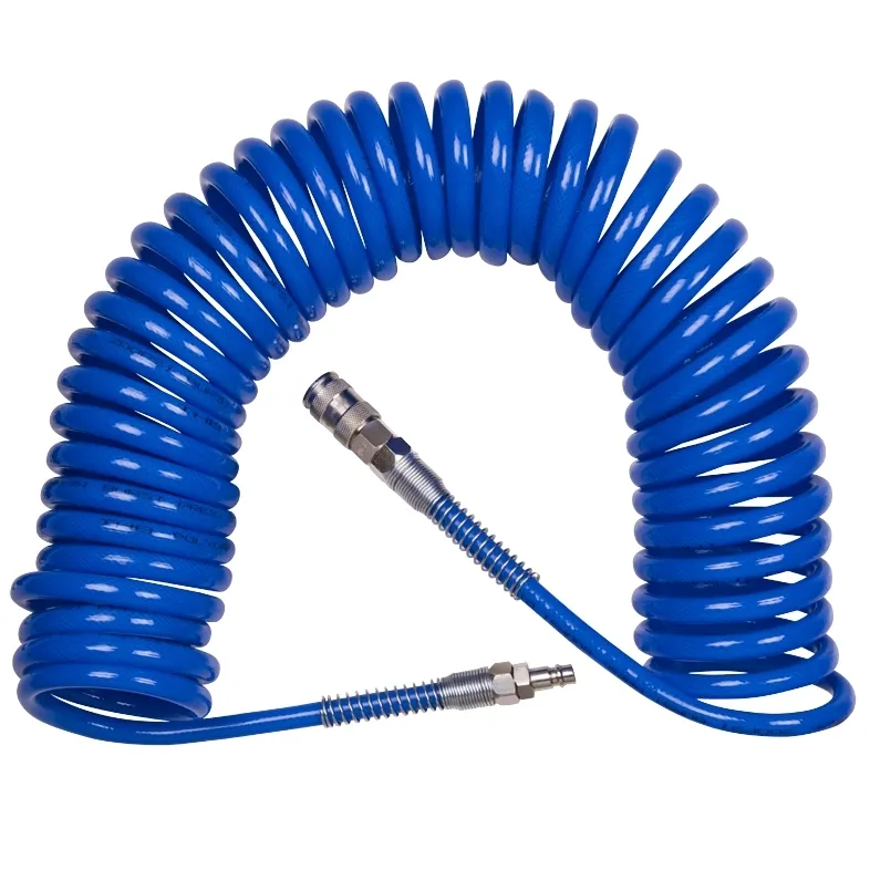 Шланг пневматический спиральный 8х12 мм, 10 м, полиуретановый, фитинги KING TONY 7996210