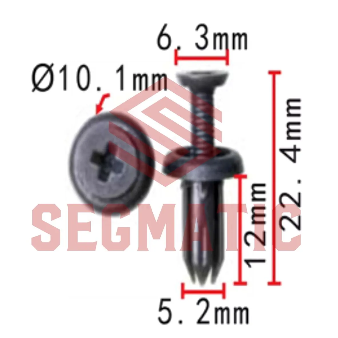 Клипса пластмассовая TOYOTA SEGMATIC SG70203341