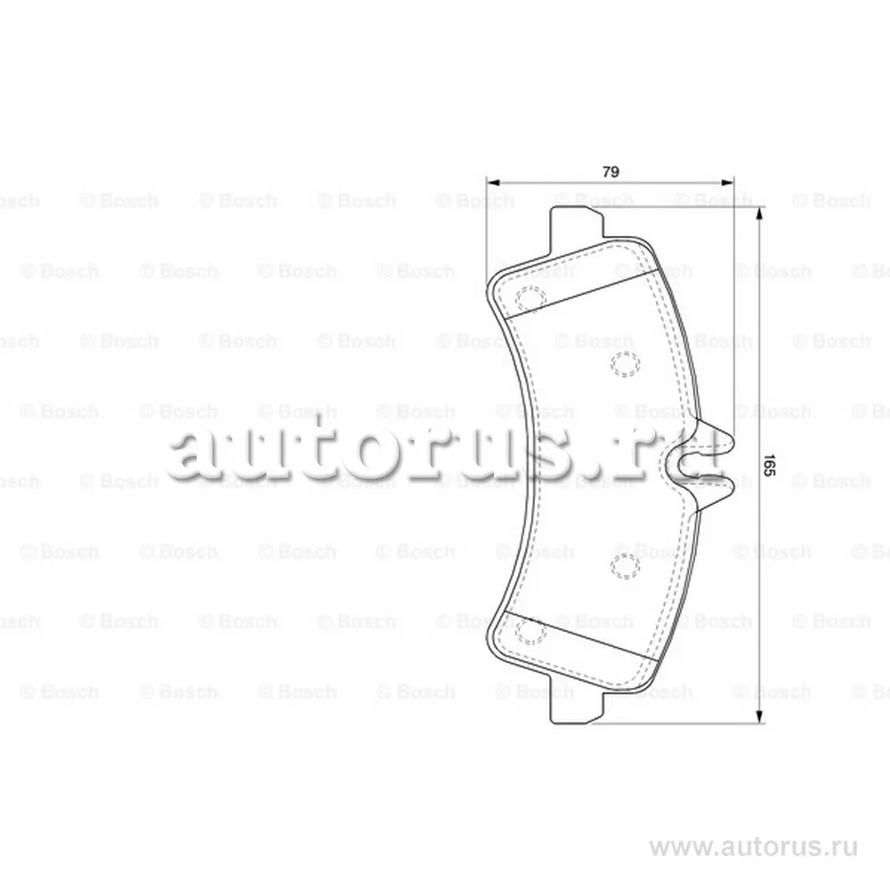 Тормозные колодки задн. (без датчика) MB Sprinter/VW Crafter 06- BOSCH 0 986 494 122